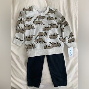 Carters Dinosaur 2 Piece 3T Sweatshirt and pants set